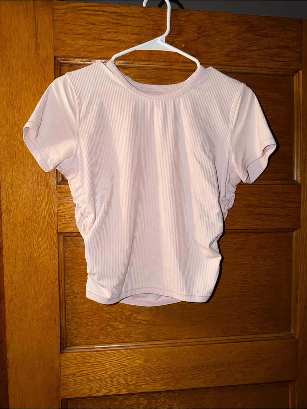 Lululemon Pink all it takes Ribbed Short Sleeve Top